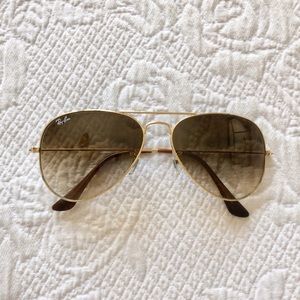 Authentic Ray-Ban aviator sunglasses